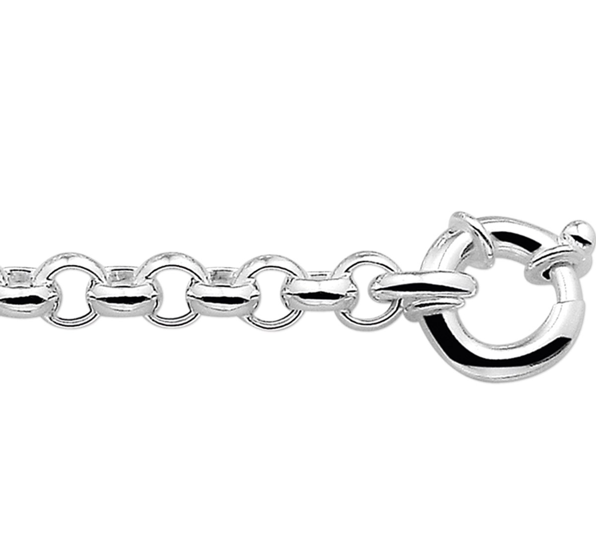 Glams ketting jasseron 7 mm - Zilver