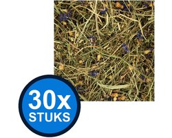 30x Deli Nature - Rodelicious kruidenhooi korenbloem&brandnetel 600gr - Knaagdierenvoer - 600 g