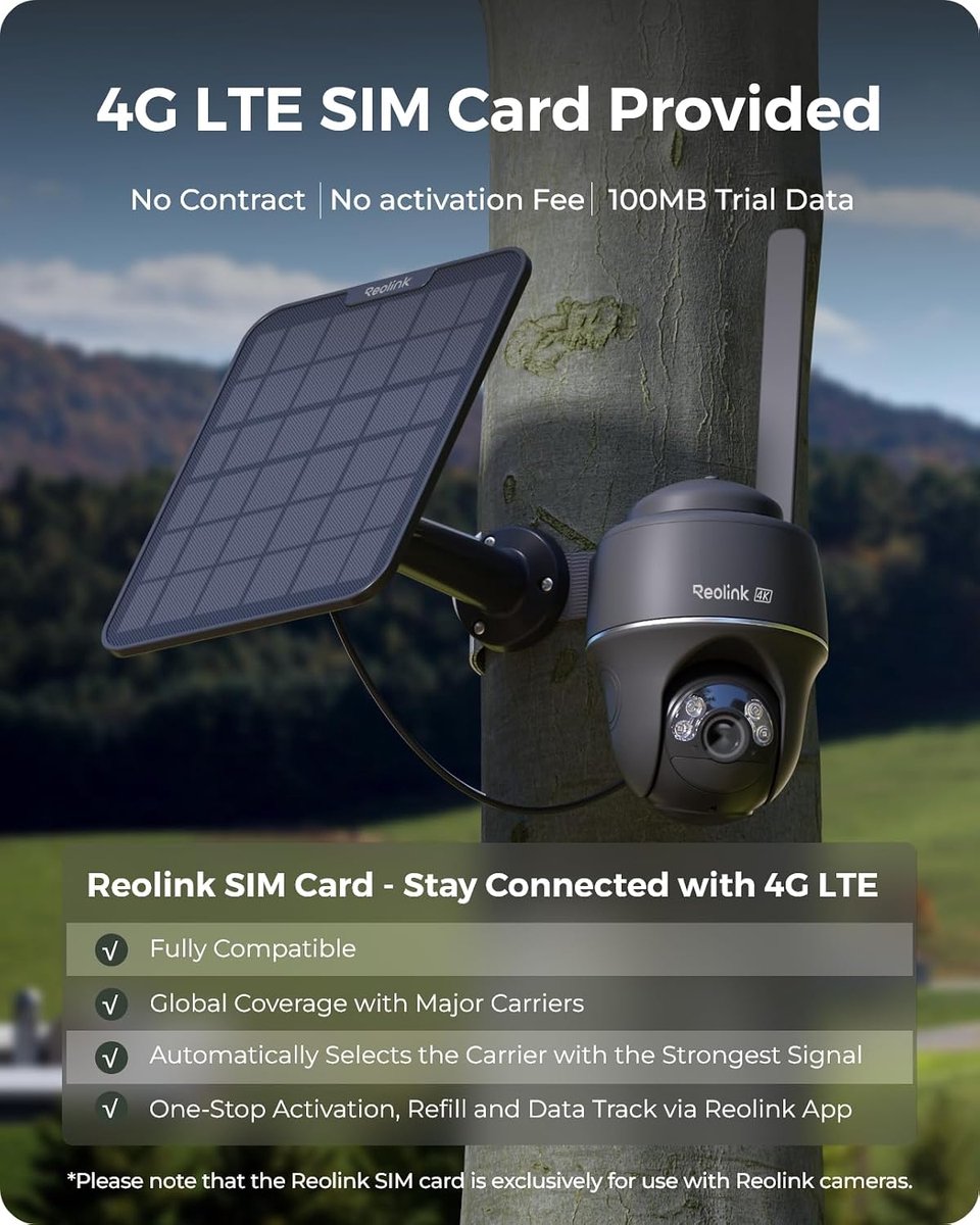 Thijox - 4K 4G LTE Beveiligingscamera Buiten met SIM-kaart - Zonne-energie PTZ Camera 355° & 140° - 8MP Kleurennachtzicht - Slimme Detectie - Outdoor