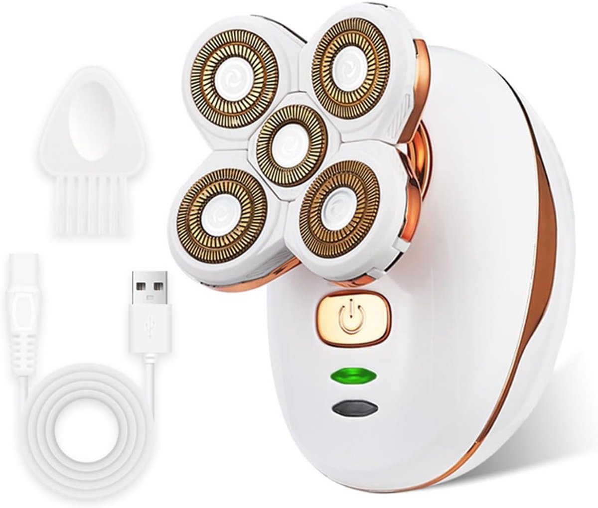 SnelShoppen - Draadloze Vrouwelijke Scheermachine met Oplaadbare Trimmer en Afneembare Kop - Waterdichte Elektrische Lady Razor voor Lichaam, Gezicht,