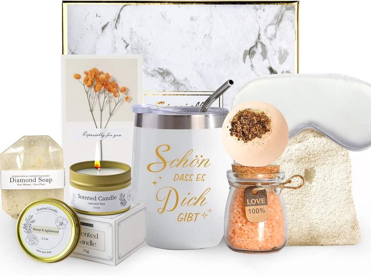 SnelShoppen - Verwenpakket voor Moeder, Verjaardagscadeau voor Vrouwen, Zelfzorg Geschenken voor Vriendinnen, Vrouw, Zussen, Vriendinnen, Collega's, L