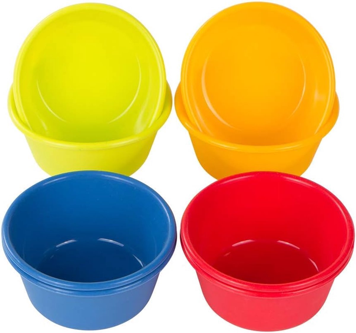 SnelShoppen - Silicone Muffin Molds Cupcake Moulds 9 cm - Set van 8 Herbruikbare Flexibele Bakvormen in 4 Kleuren voor Taarten, Feesten en Bakplezier