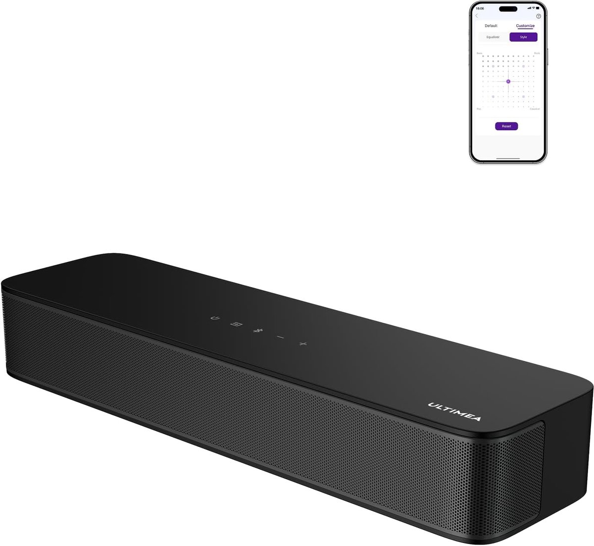 SnelShoppen - Soundbar 2.1 Ch met geïntegreerde subwoofer, Bluetooth 5.4, OPT/AUX-ingangen, wandmontage, 132 W piekvermogen voor TV, pc en games