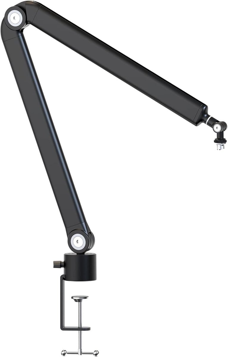 SnelShoppen - YOUSHARES Microfoonarm - Heavy Duty Microfoonstandaard met Schroefadapter voor USB Microfoons, Verstelbare Hoek, Stijlvol Design voor St