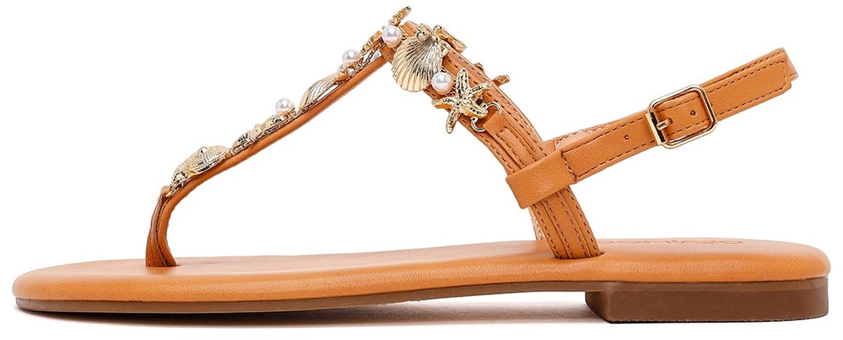 DERIMOD Sandalen Imitation Leren Sandalen