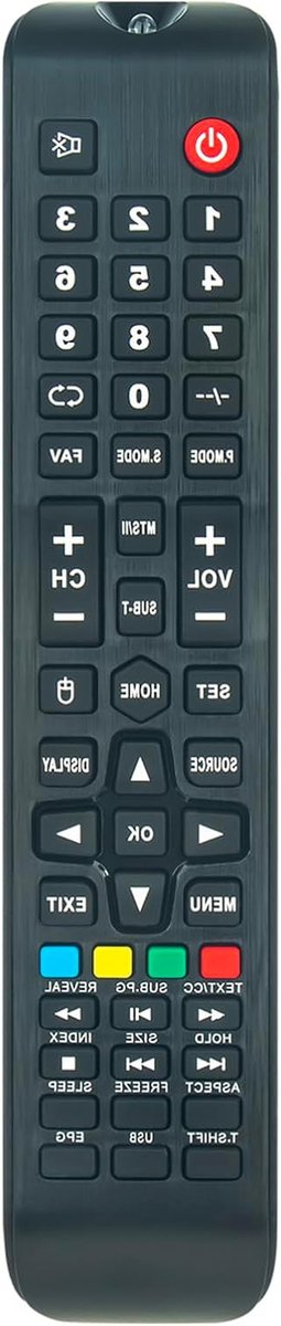 Afstandsbediening Vervanging - Universeel Bedieningspaneel - Televisie Bediening - Directe Compatibiliteit - 17 x 5 x 1 cm - Zwart