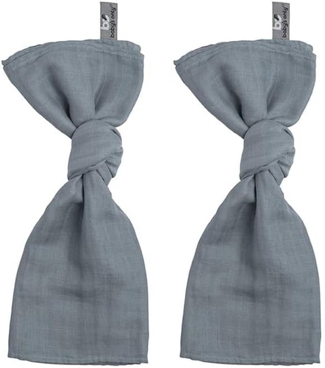 SnelShoppen - Baby Swaddle - Swaddeldoek - Hydrofiele Doeken - 70% Bamboe/30% Katoen - 65x65cm - 2 Stuks - Stonegreen - Voor Baby's - Ideaal voor Lent