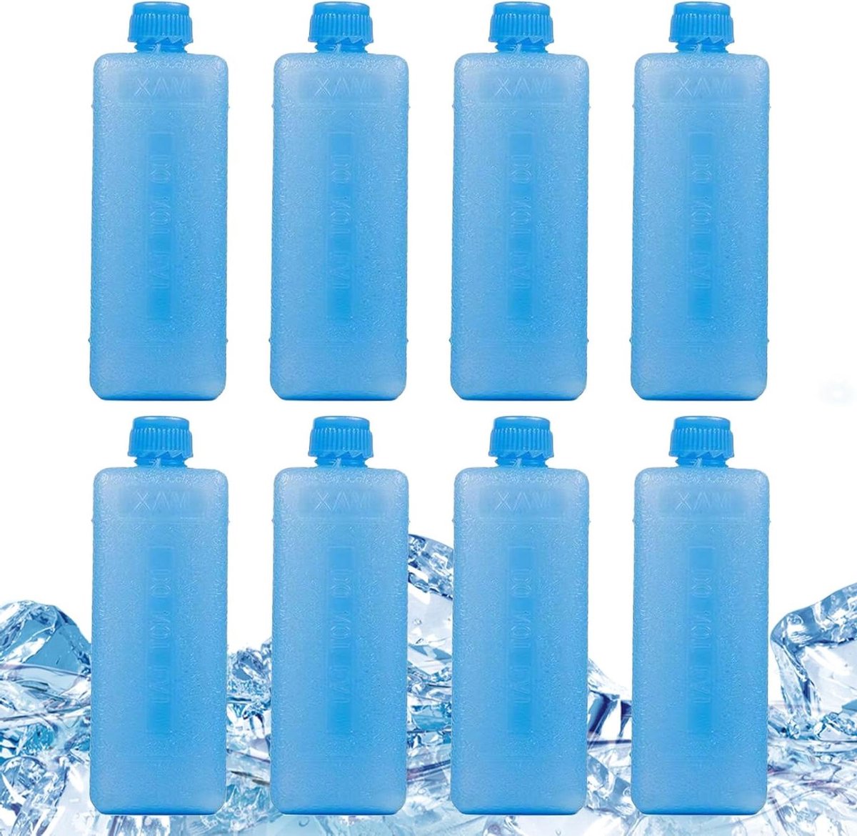 Koeling Elementen - IJsblokken Set - Outdoor Activiteiten - Lekvrij Ontwerp - 8 Stuks - Blauw