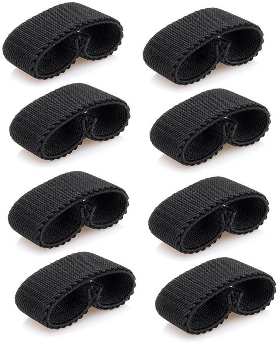8 stuks Duty Belt Keeper Nylon, Tactische Leren Belt Keeper Loop Riemgesp voor 3.5-4cm, Tactische Riem Loop, Elastische Riem voor Veiligheid Politie Kamperen
