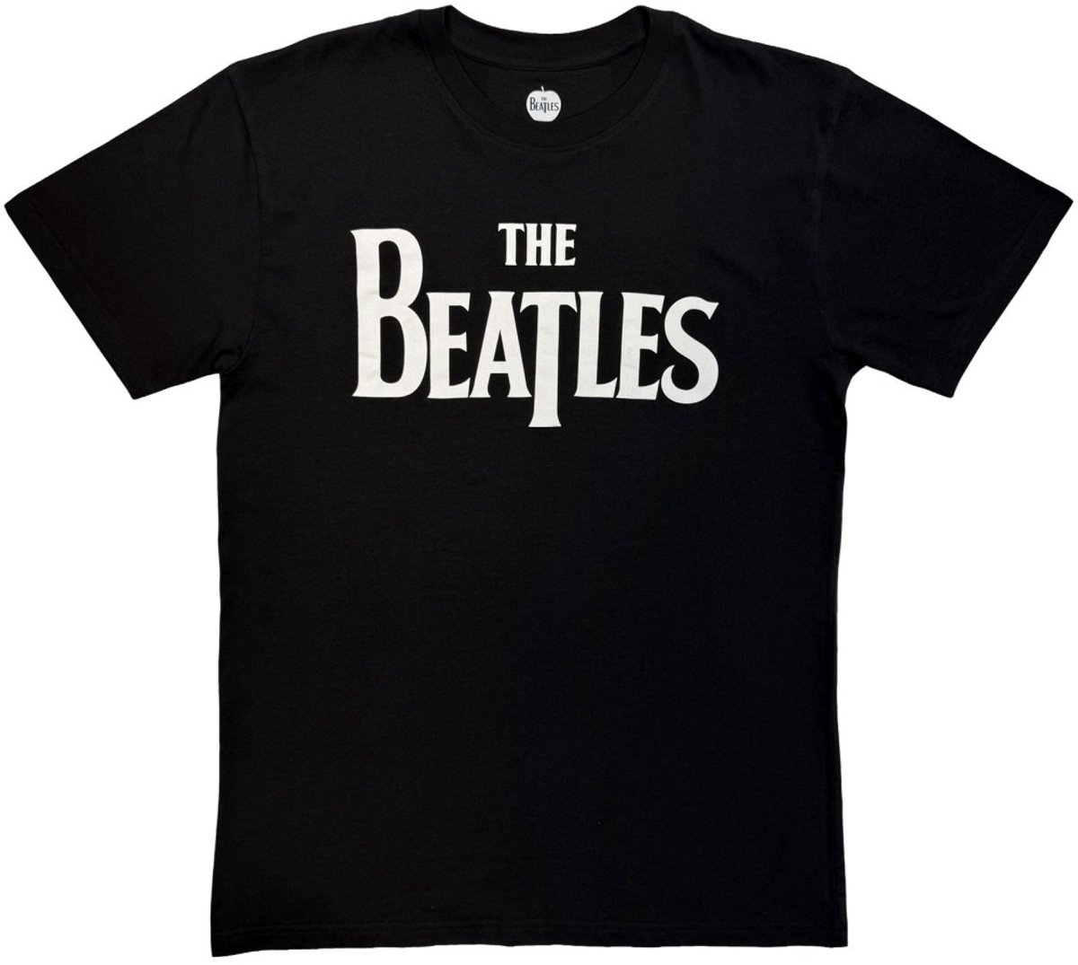 The Beatles - Drop T Logo Mono Heren Tshirt - XL - Zwart/Wit
