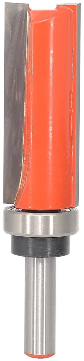 SnelShoppen - Edge Cutter 8mm Schacht, Vlakfrezer met Kogellager, Houtbewerking Gereedschap voor Glad en Schoon Snijden, 19mm Diameter, 50mm Snijdiept