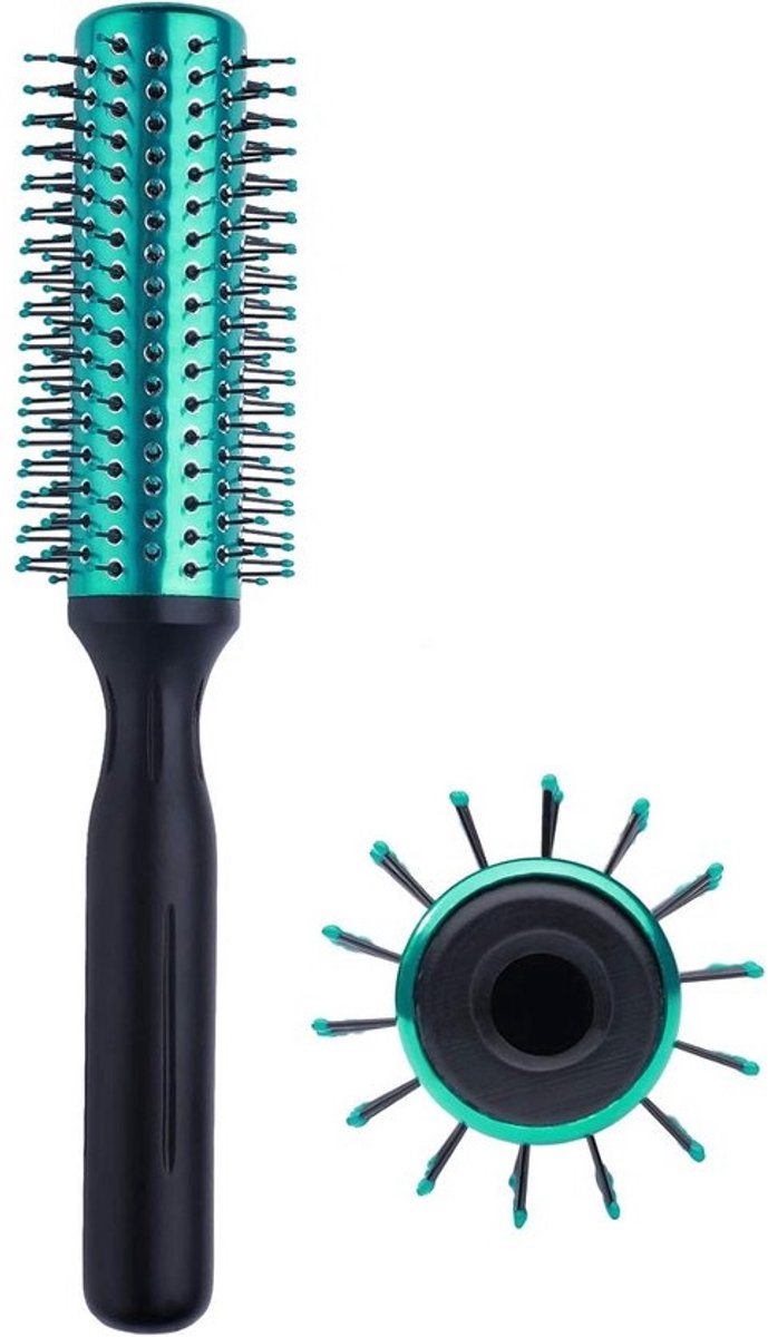 Ronde Föhn Borstel met Nylon Borstelharen voor Volumen en Krullen Stylen