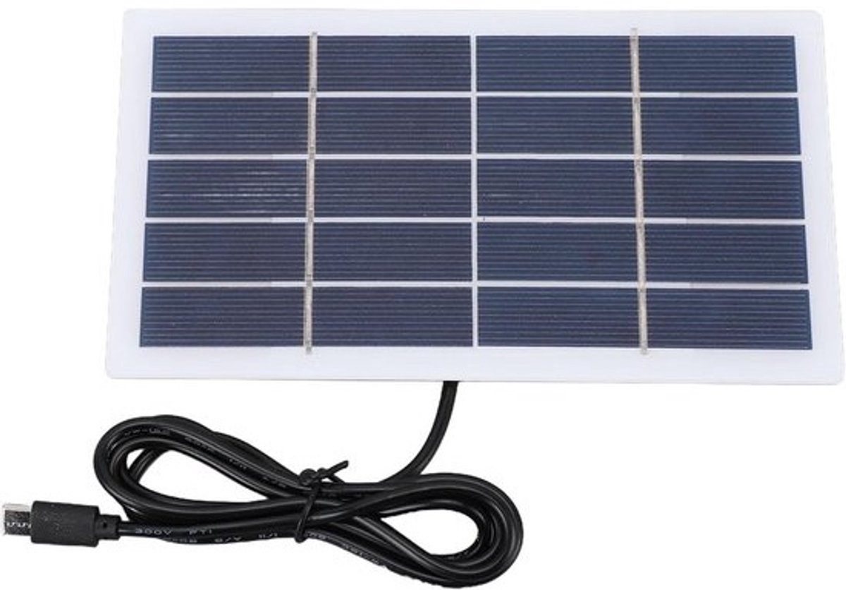 Zonnepaneel - Zonnelader - Buitenverlichting - Type C Interface - 18x14x2cm