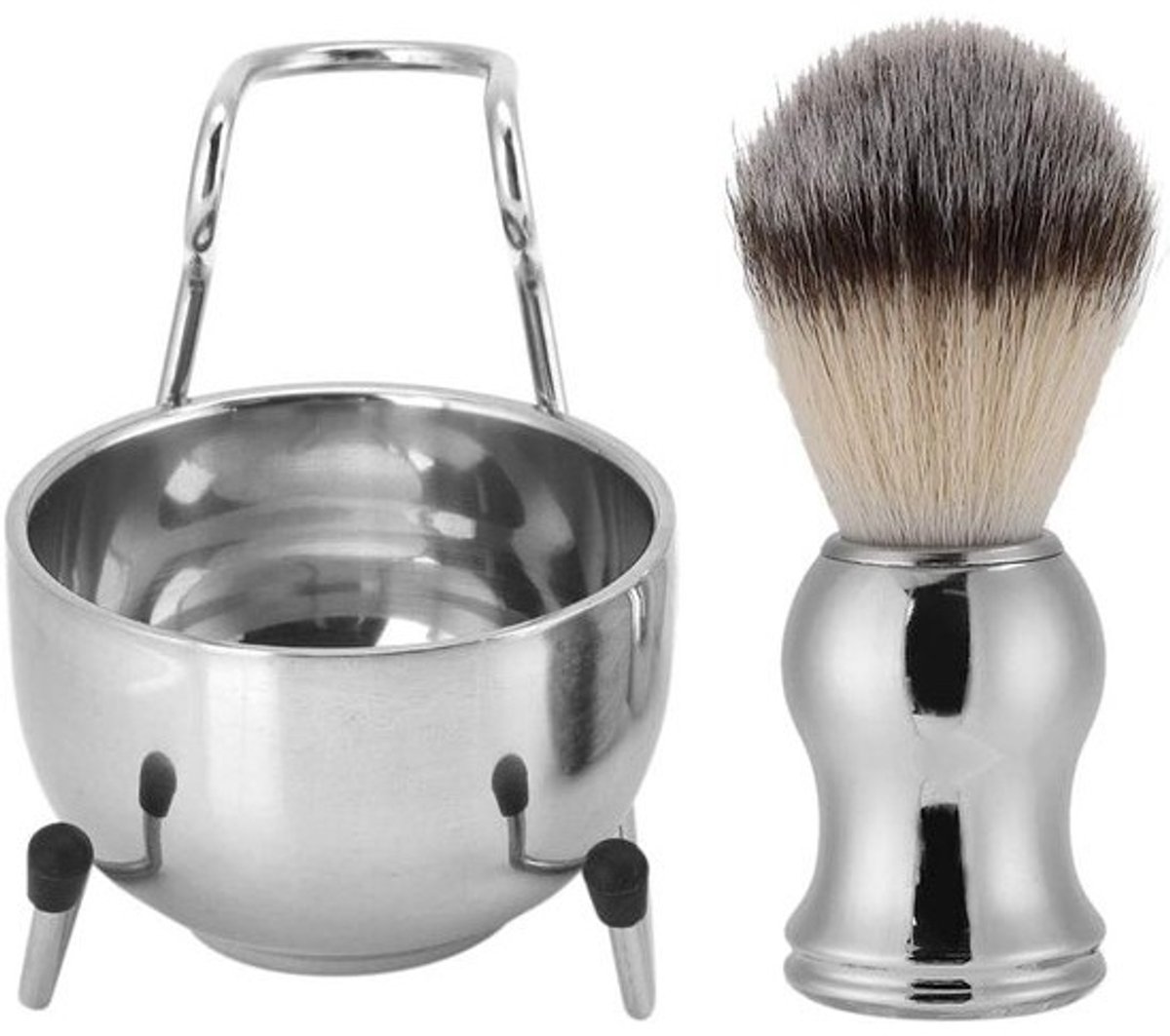 Scheerkwast Heren - Scheeraccessoire Baard - Dagelijks Scheren - Standaard Inclusief - Compact Formaat