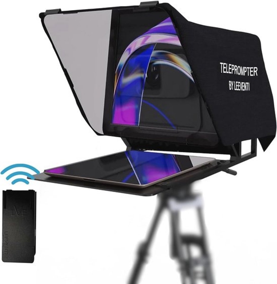 Teleprompter voor iPad, tablet en smartphone - Ideaal voor professionele video-opnames