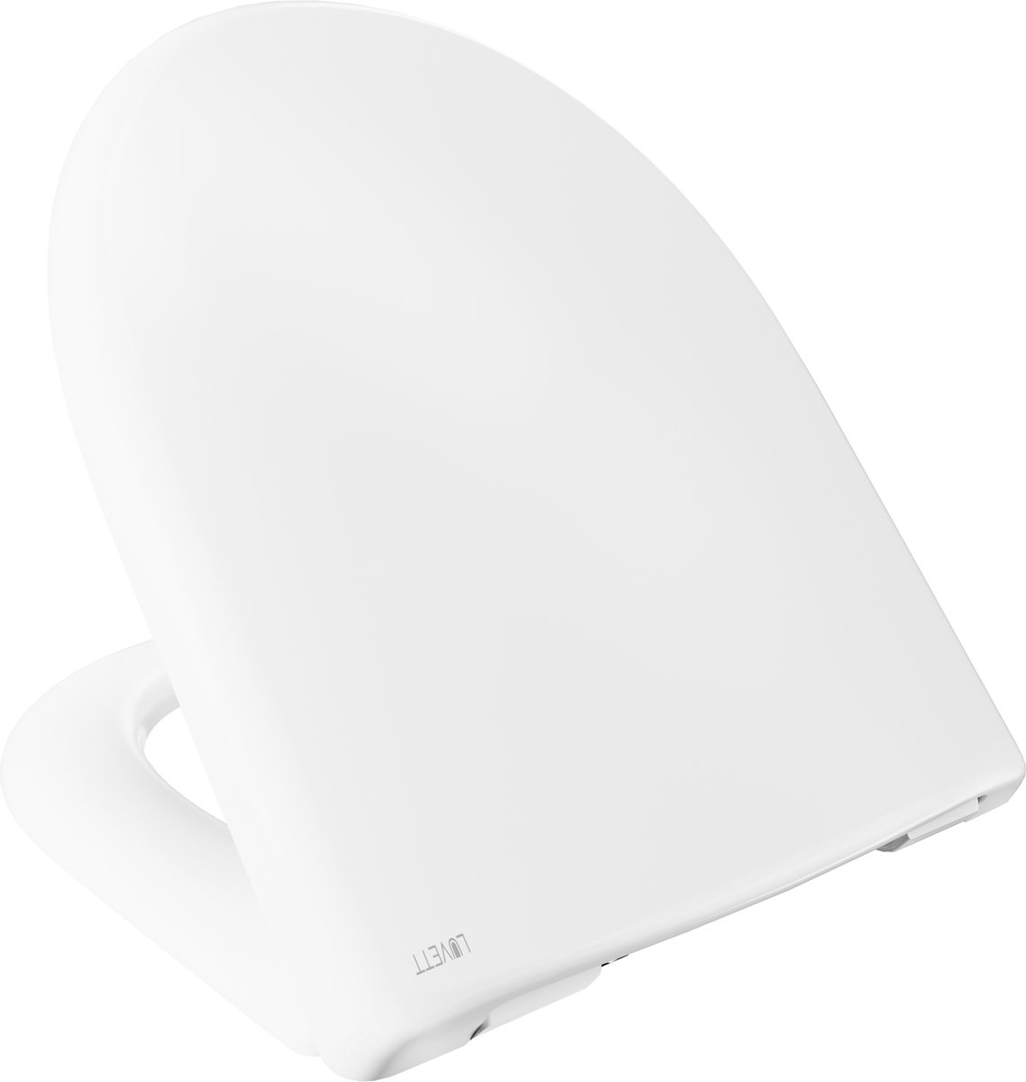 Luvett D100 - WC-bril D-vorm - Dubbele Softclose - Afneembaar - 3 Montagevarianten - Duroplast - Belastbaar 175 kg