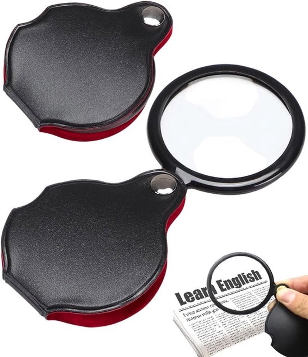 Opvouwbare Zakloep 8x met Leesluis voor Hobby en Onderweg