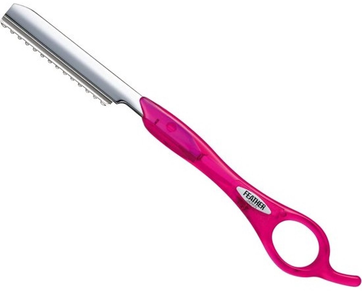 Roze Scheermes met Veerstyling voor Nauwkeurige Snit