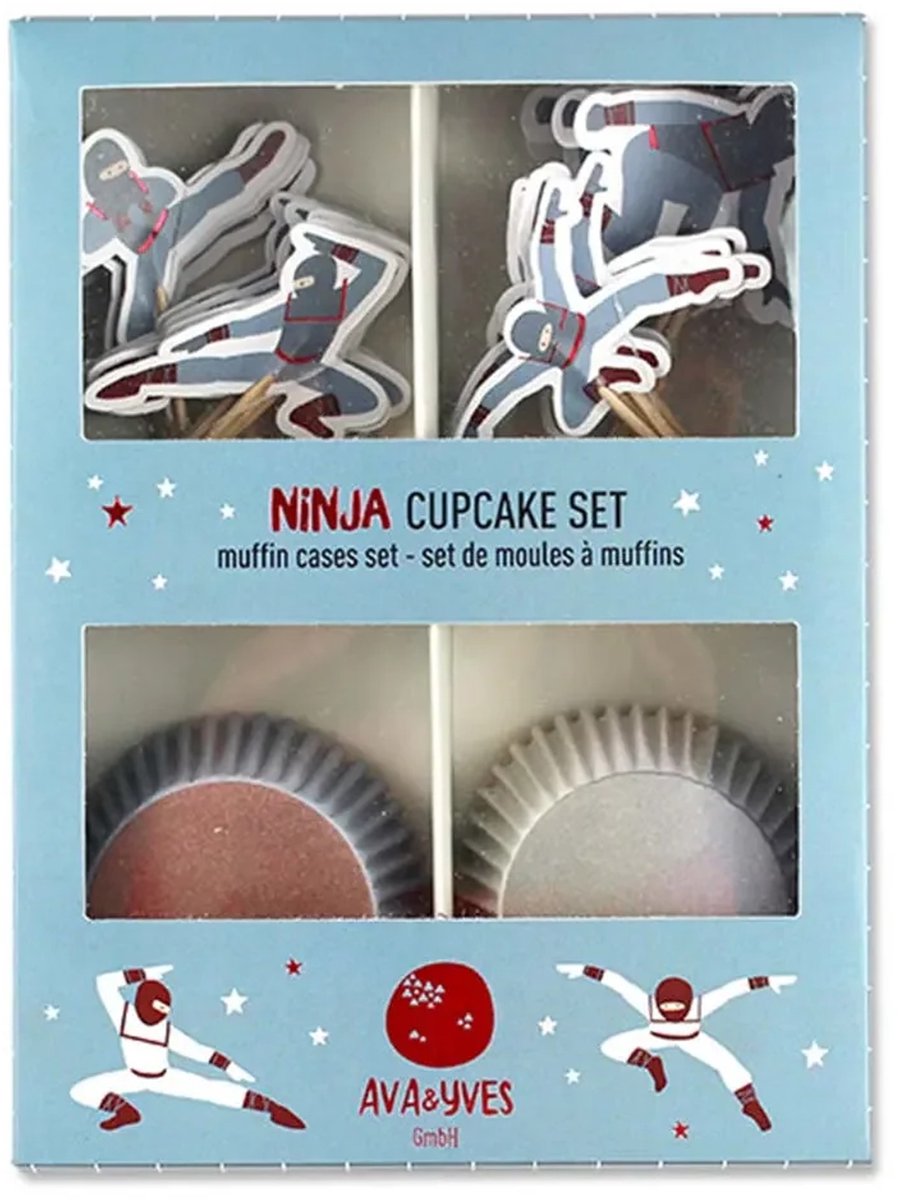 Ava & Yves cupcake set ninja's