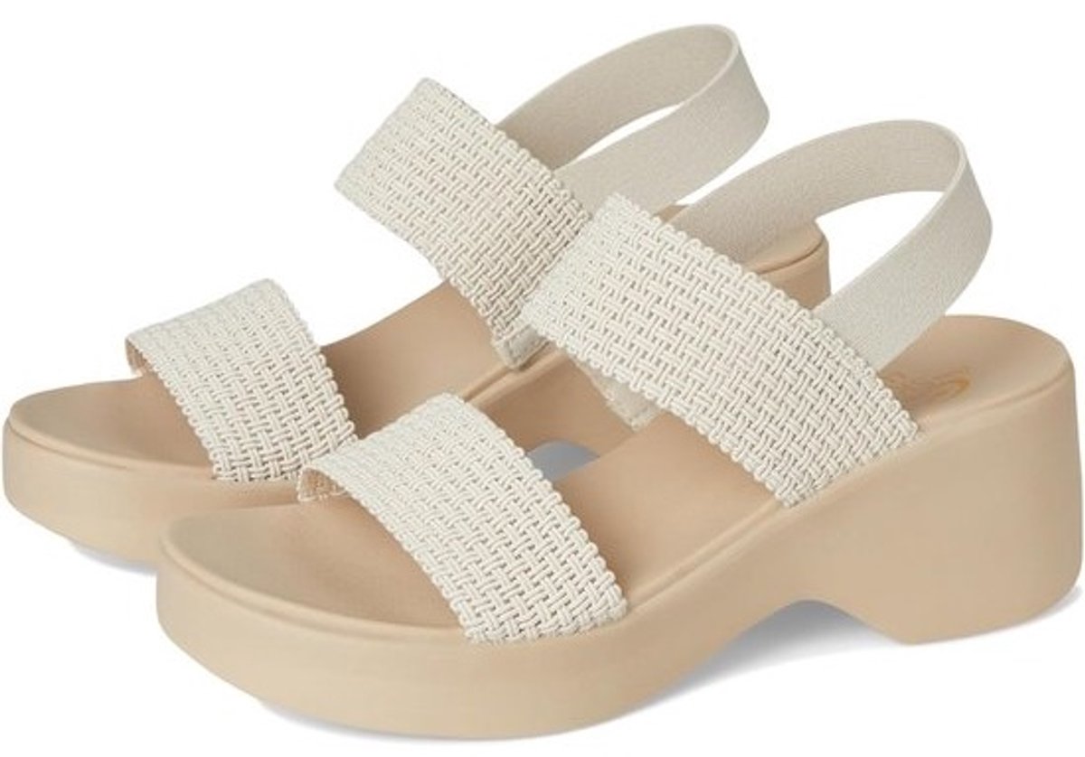 Dames Sandalen - Slingback Slippers - Zomerse Outfits - Geweven Stretch Banden - 35.31 x 20.07 x 12.19 cm - Zwart