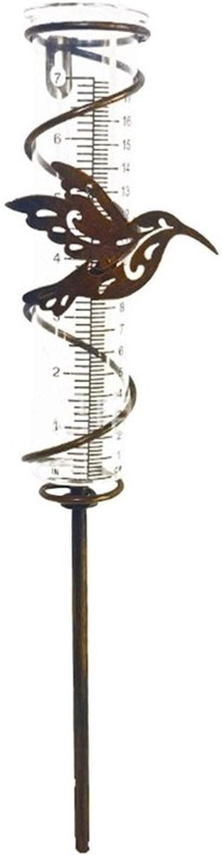 Regenmeter Glas - Tuinmeter - Tuinonderhoud - Metalen Frame - 7 inch - Brons