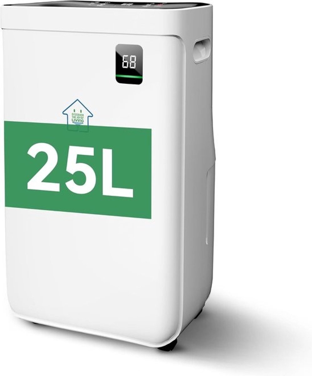 Luchtontvochtiger - Vochtvreter Apparaat - Ruimte Droog Houden - Stil en Energiezuinig - 20L Per Dag - Wit