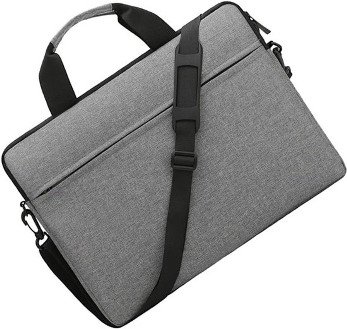 Laptop Sleeve - Draagtas Computer - Veilig Vervoer - Verbredde Handriem - 40x30cm - Grijs