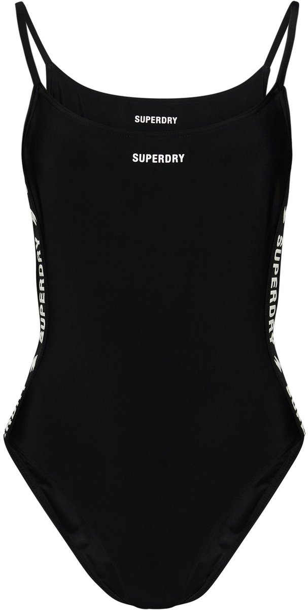 Superdry Essential badpak met tape - Dames - Badpakken black