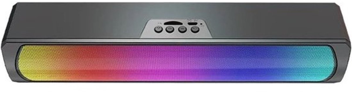 Computerluidspreker - Soundbar PC Luidspreker - Gaming en Film - RGB Verlichting Bluetooth 5.0 - 28cm Breed