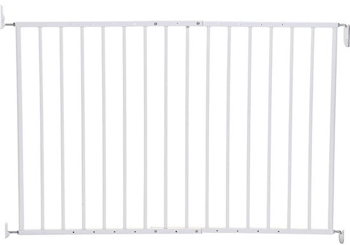 Veilige Verstelbare Baby Safety Gate - Geschikt voor Trap en Deur - Breedte 68-112cm - Tweeweg Opening - Wit