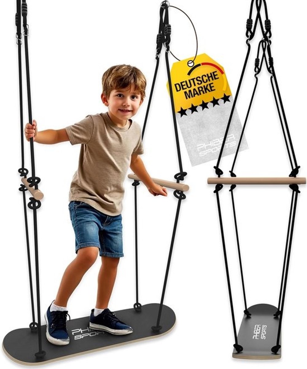 Houten Schommelplank voor Kinderen - Staand en Zittend - Weerbestendig en Antislip