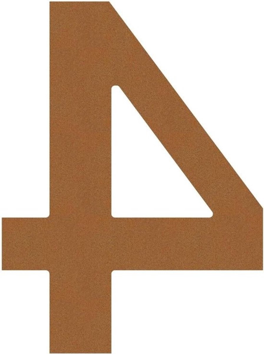 Huisnummer Roestvrij Staal - Nummer Huis Deur - Huis Nummer Tonen - Gepoedercoat Mat Zwart - 12 cm Hoog - Zwart