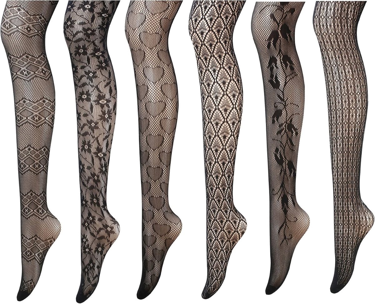 Naked Rhinestone Fishnet Pantyhoses voor Dames - Nylon Kousen met Patroon en Overmaat voor Comfort en Stijl