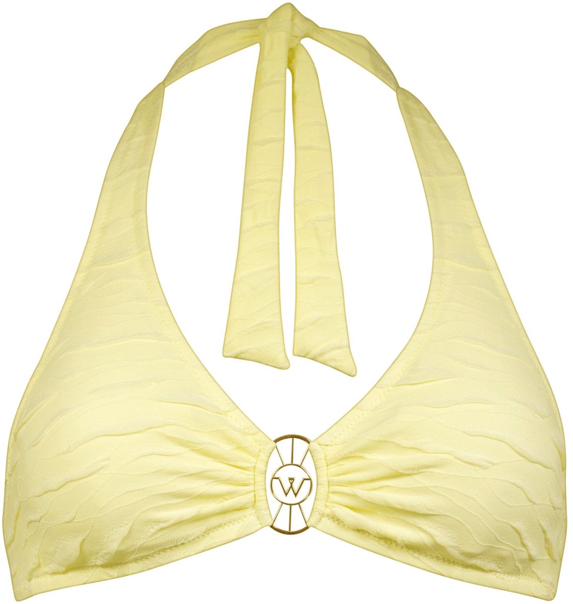 Watercult Tidal Radiance Halter Bikini Top - Geel