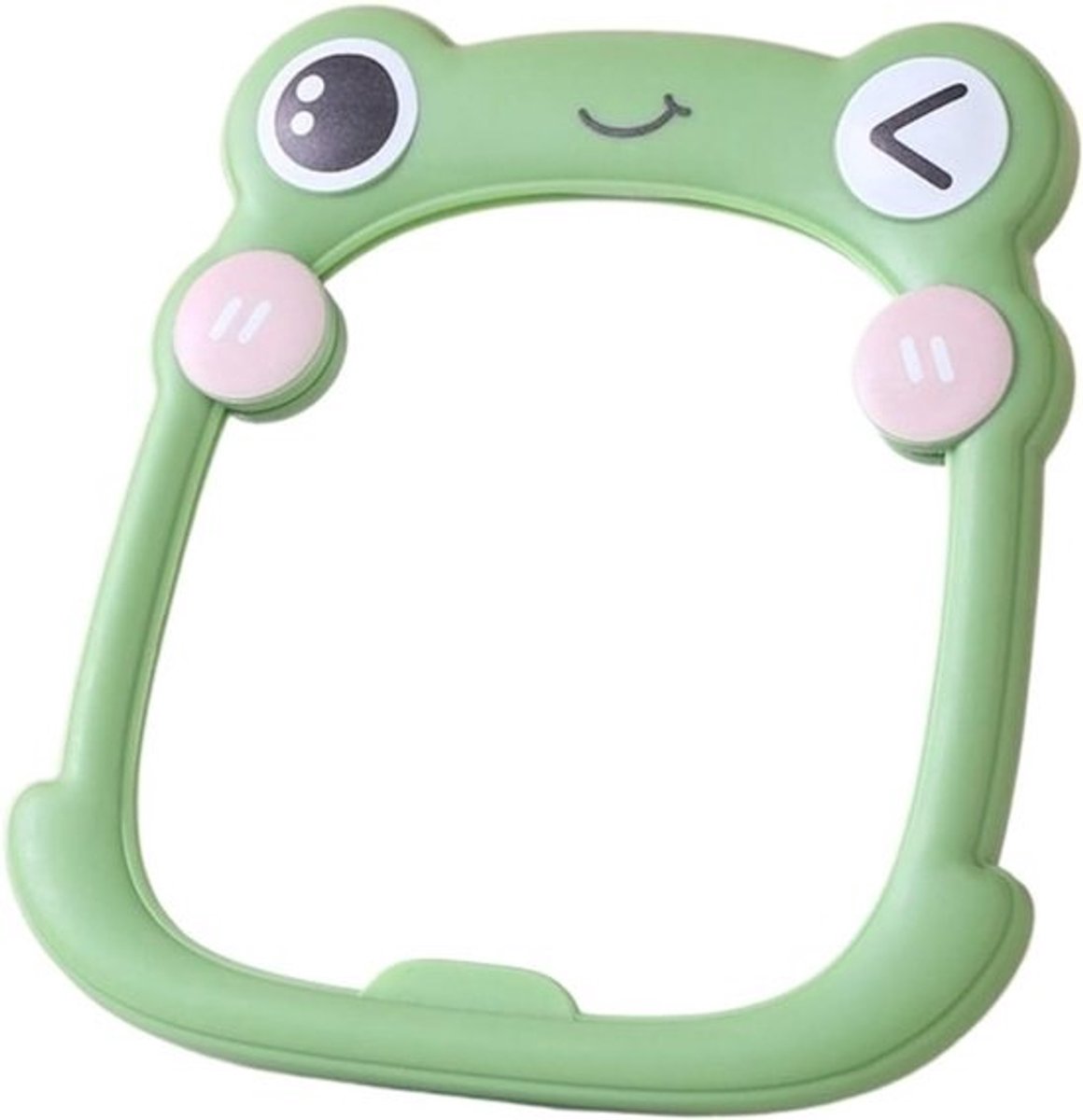 Opvouwbare Tafelspiegel - Kaptafel Spiegeltje - Make-up Aanbrengen - Leuke Kikkervorm - 10x10 Millimeter - Groen