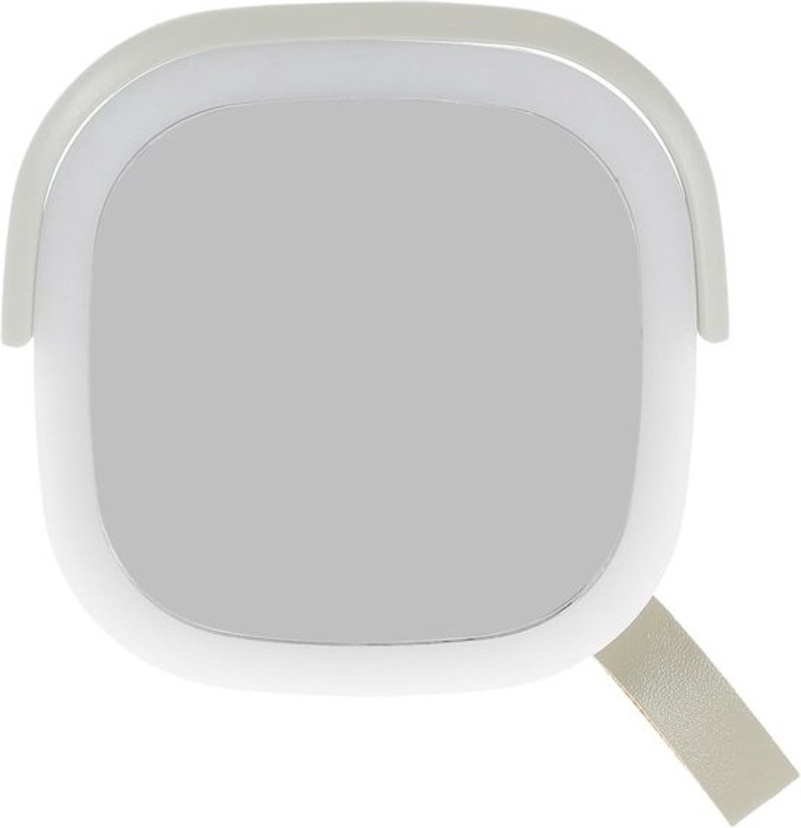 Reis Make-up Spiegel - Zakspiegel Compact - Make-up Aanbrengen - Oplaadbaar Met Licht - 8.5 x 8.5 cm - Groen
