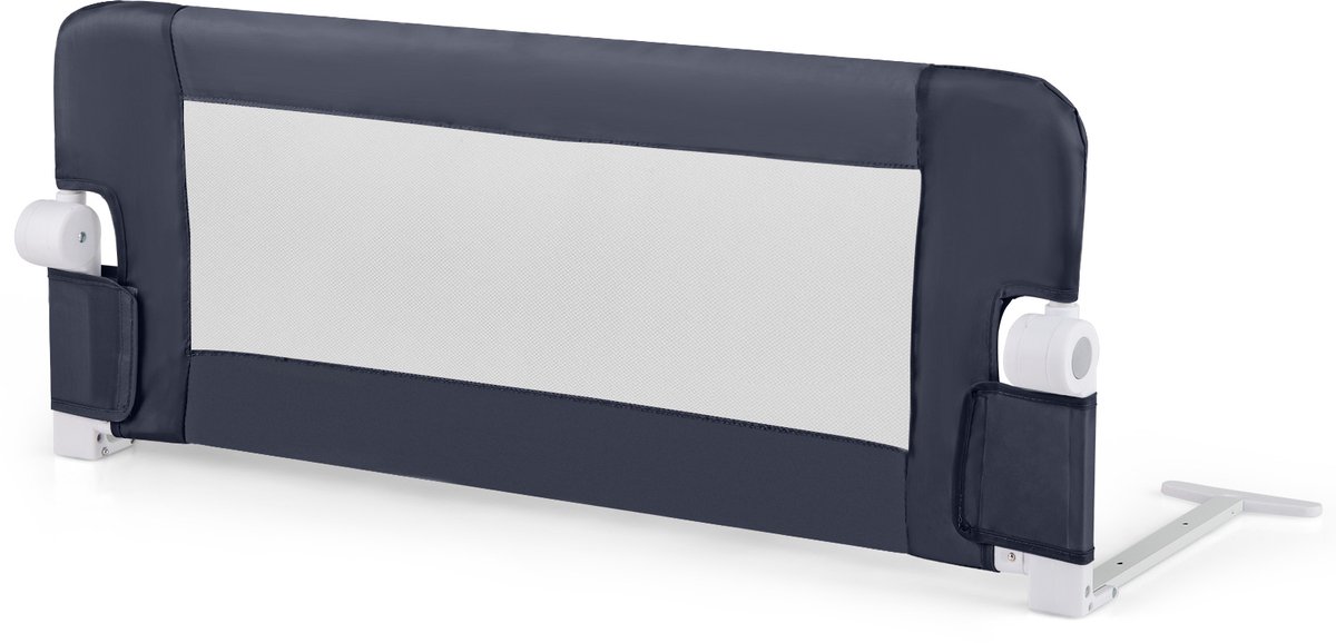 SureDeal® - Bedhekje - Veiligheidshekje - Peuters - Zachte Schuimstof - Riem Donkergrijs - 105x38x43 cm - Grijs
