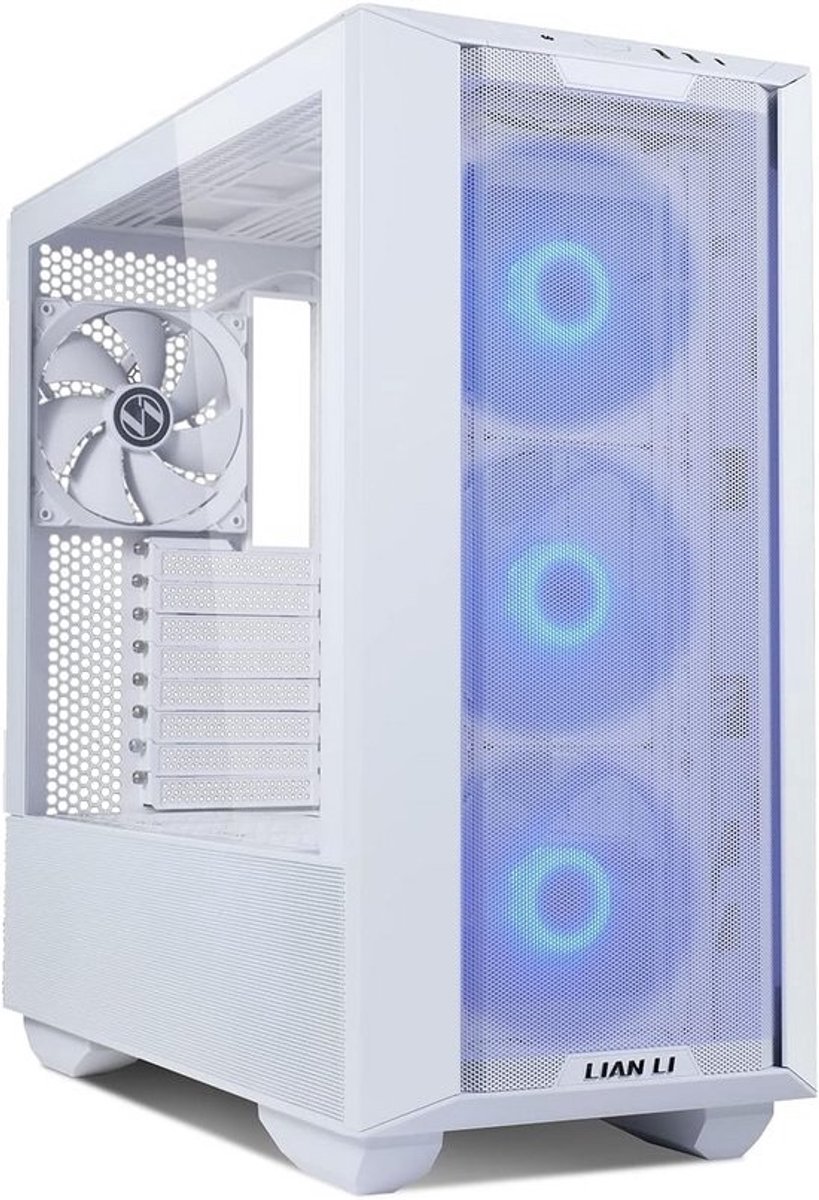 Gaming PC Behuizing Midi-Toren Wit met RGB en Ruime Koelmogelijkheden