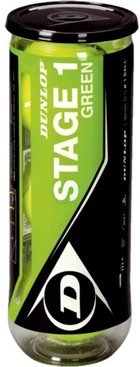 Tennisballen Stage 1 Green voor Kinderen en Beginners - Doos van 3