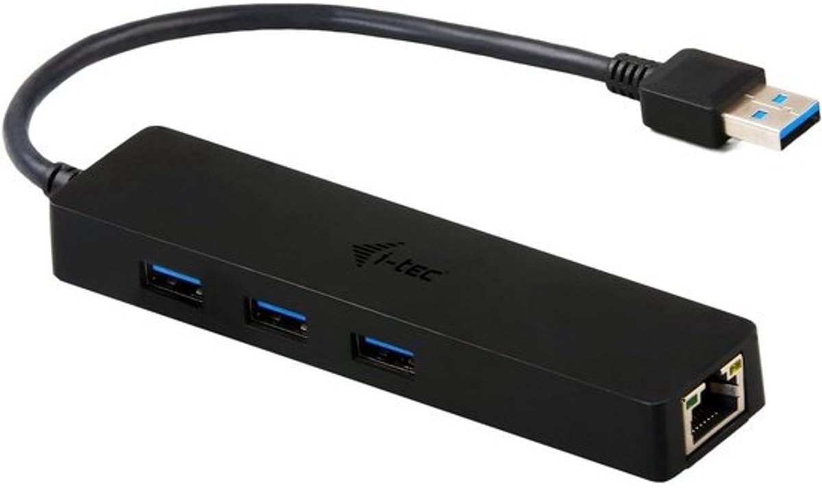 USB 3.0 Hub met 3 Poorten en Gigabit Ethernet Adapter RJ-45