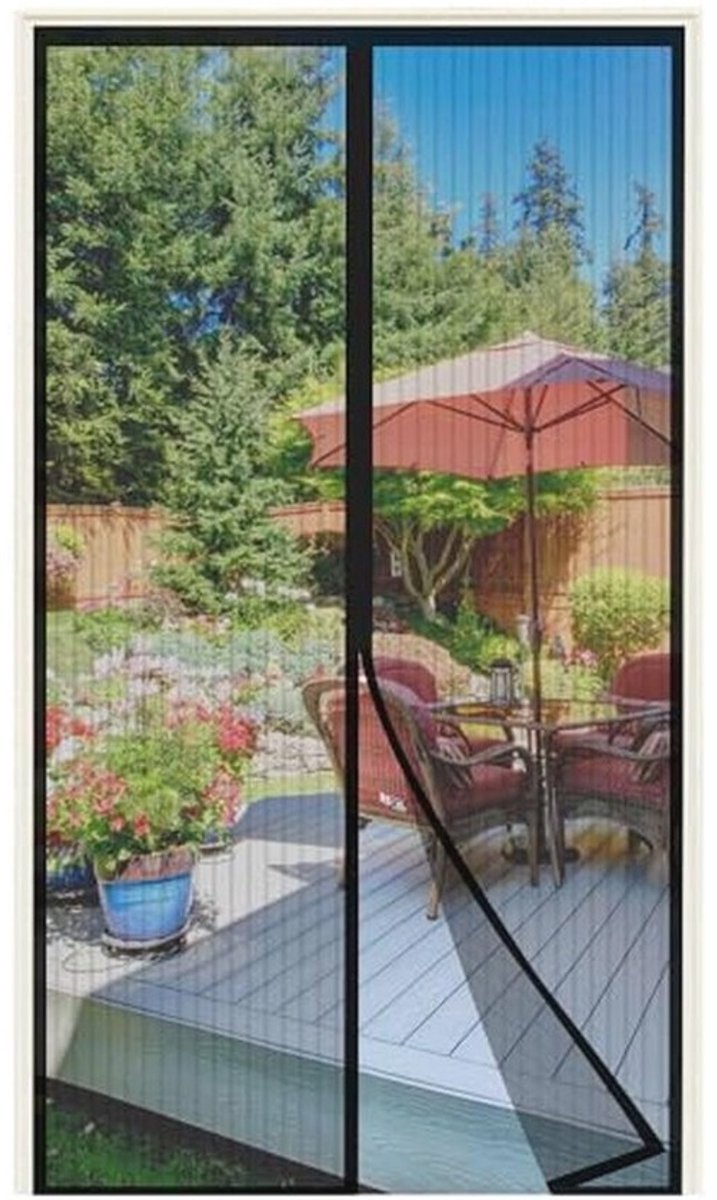 Vliegengaas voor Balkondeur 90 x 210 cm - Insectenbescherming Zonder Boren