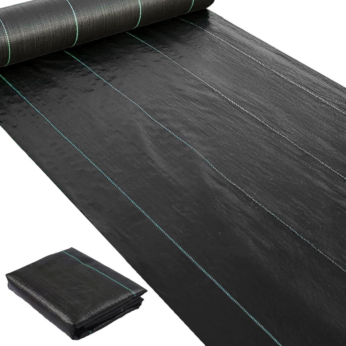 Zware Tuin Onkruiddoek 1 x 16m - Geotextiel Onkruidbestrijding, Bodemerosie Controle en UV-Bescherming