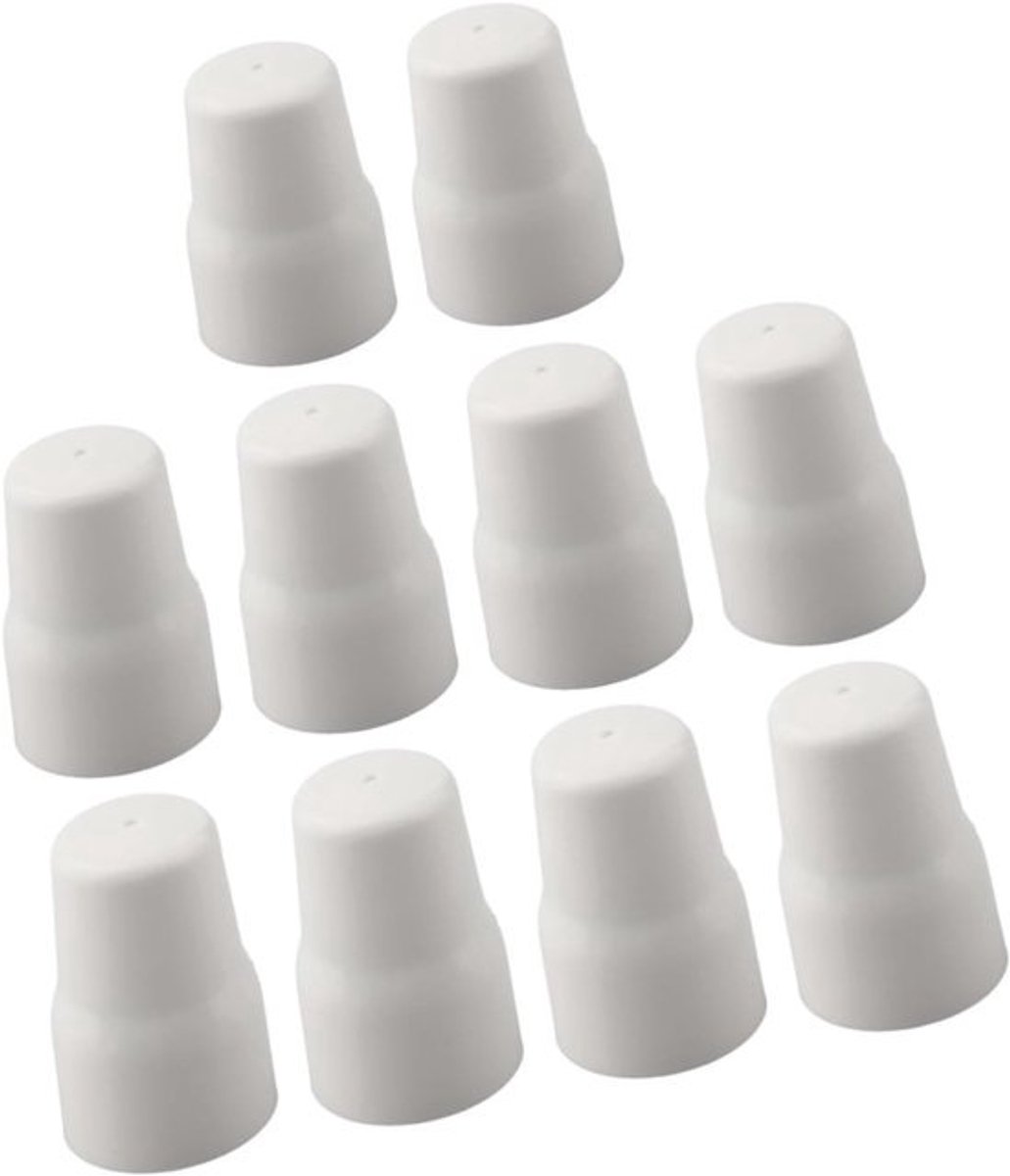 Radiatorventieldop - Kraandeksel - Kraan Beschermen - Gereedschapsloze Installatie - 10 Stuks - Wit