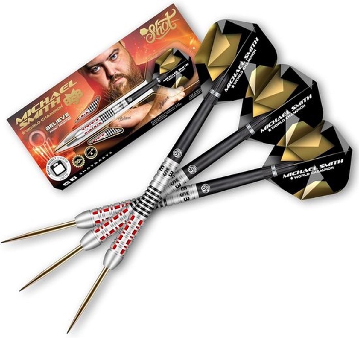 Dartpijlen 90% Tungsten 25 gram - Professionele Steeltip Darts