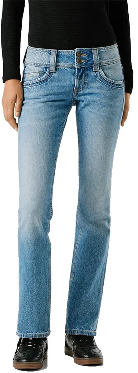 Pepe Jeans Slim Mid Waist Iconic Gen Spijkerbroek Blauw 32 / 32 Vrouw
