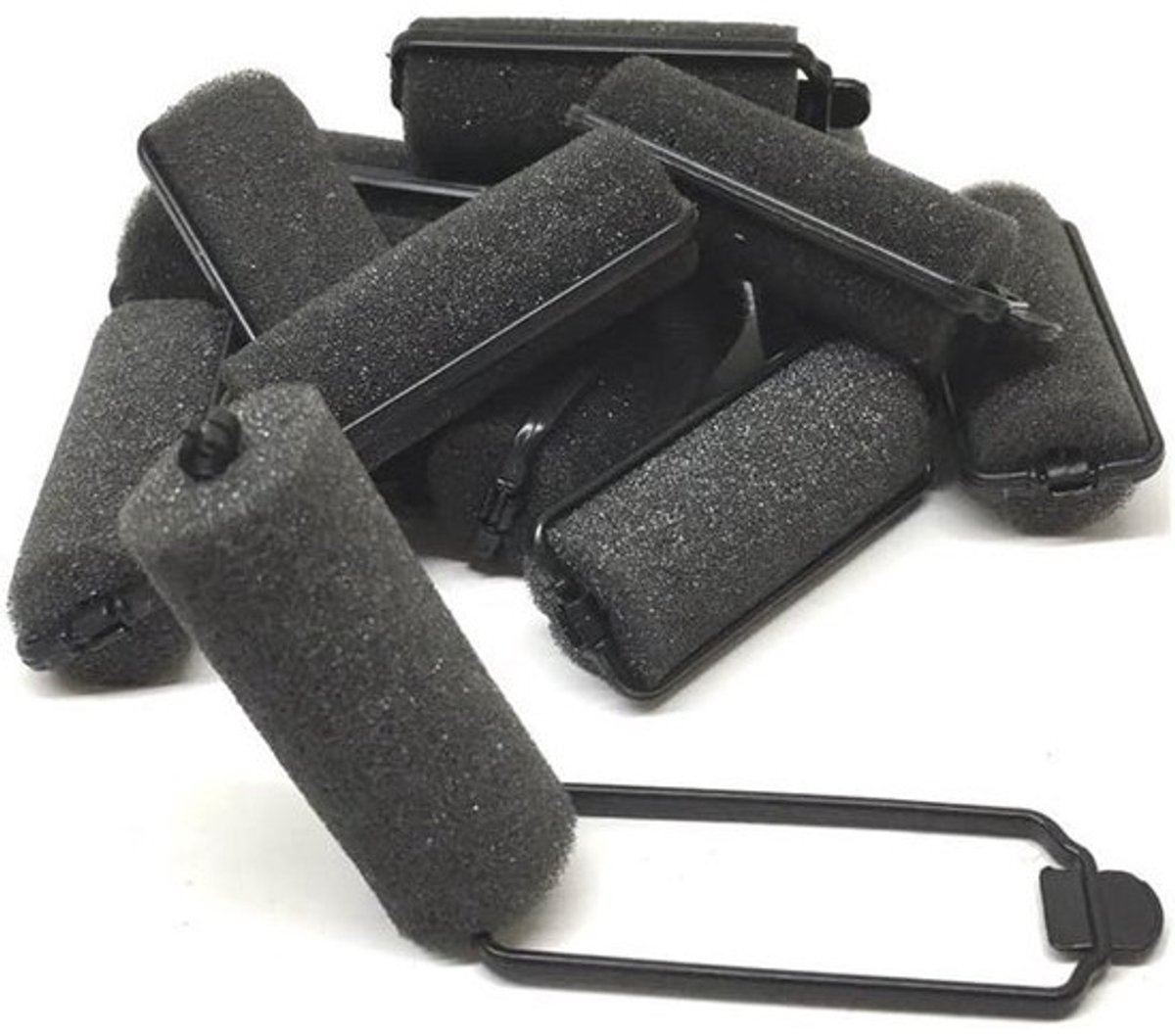 12 Stuks Foam Spons Haarrollers Klein Formaat voor Krullen