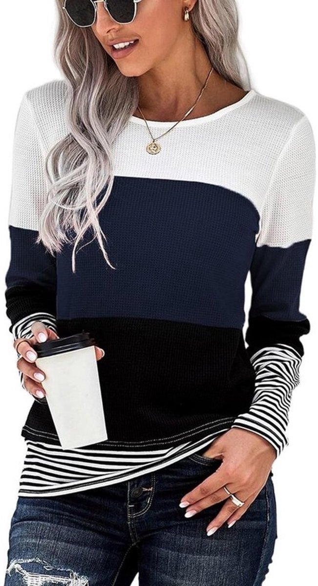 Effen T-shirt Dames Korte Mouwen Ronde Hals Zomer Top