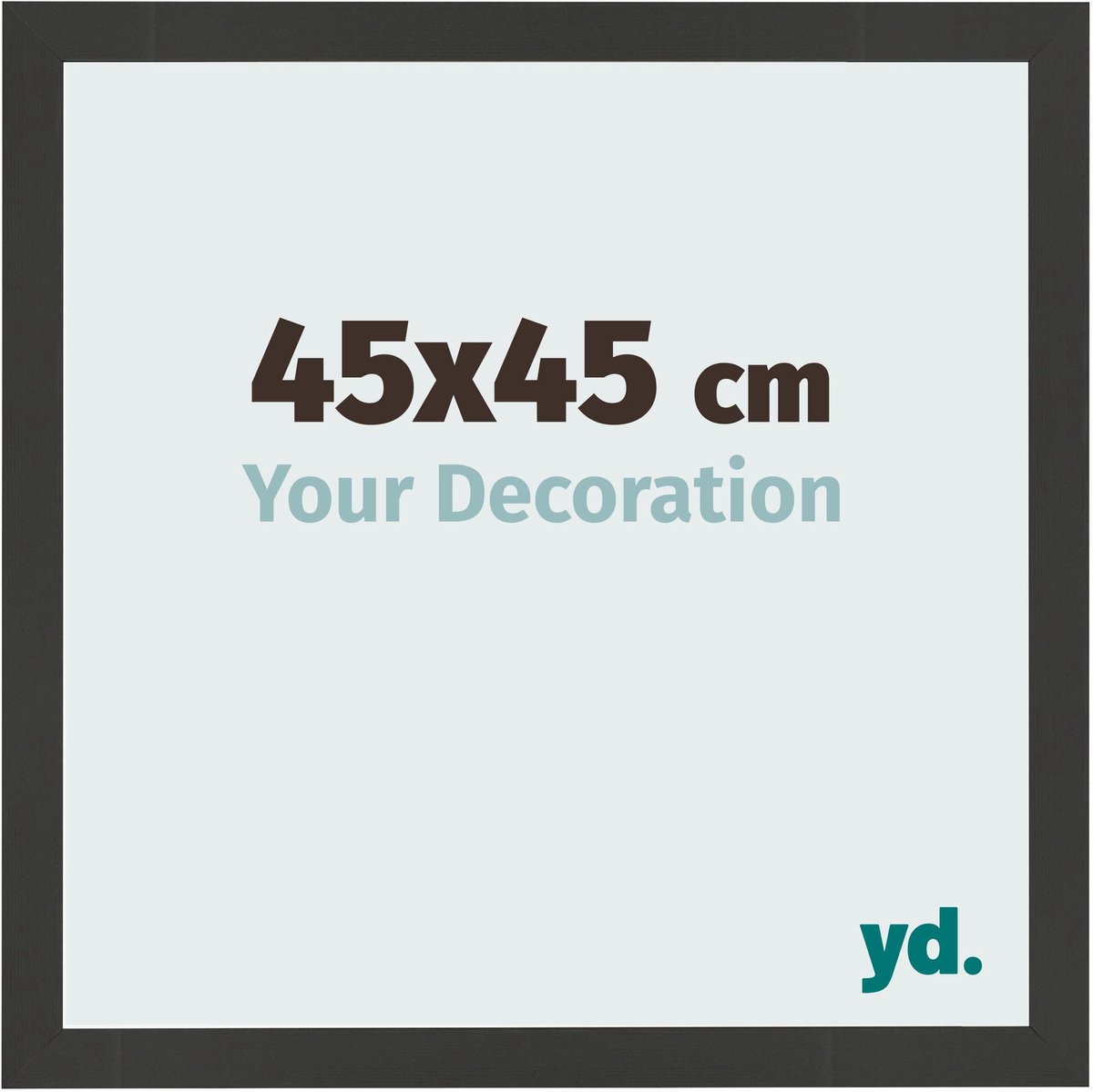 Your Decoration - Fotolijst 45x45 cm - MDF - Zwart Houtnerf - Bologna