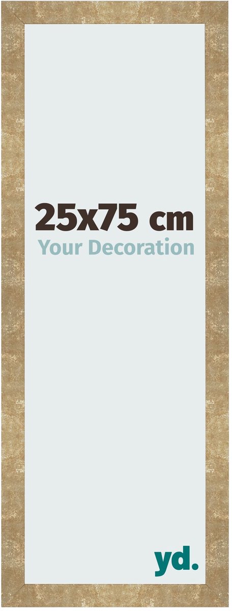 Your Decoration - Fotolijst 25x75 cm - MDF - Goud Antiek - Bologna