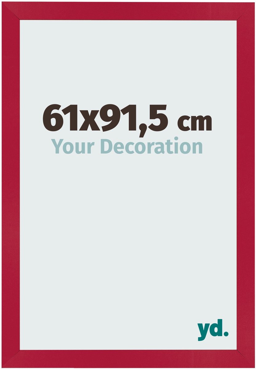 Your Decoration - Fotolijst 61x91,5 cm - MDF - Rood - Bologna